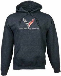 C8 Corvette Next Generation Embroidered Sweatshirt Hoodie (X-Large, Blue) - Picture 1 of 5