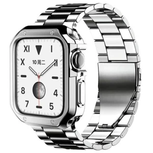 Metal Watch Band Strap With Soft Case For Apple Watch Series 6 5 4 SE(FREE TOOL) - Picture 1 of 18