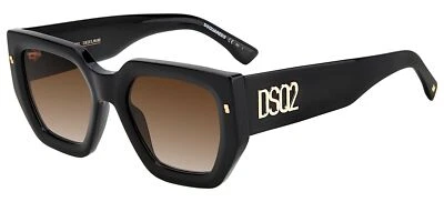 Dsquared2 D2 0031/S BLACK/BROWN SHADED 53/21/145 unisex Sunglasses - Изображение 1 из 2