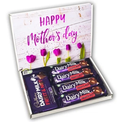 Cadbury Dairy Milk Fruit and Nut Chocolate Bars Mothers Day Gift Present - Image 1 of 3