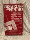 Vintage CRAFTSMAN CORNER CLAMP or MITER VISE No. 9-6666, Made in USA