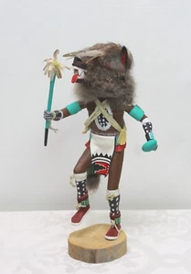 Vintage Native American Wolf Kachina Doll Signed by Anthony Briones 13''H. - Picture 1 of 10