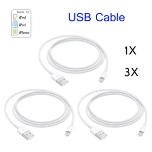 New USB Charger Cable Charging Cord For Apple iPhone 14 13 12 11 Pro Max XR 8 7 - Picture 1 of 12