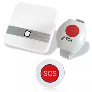 Notrufknopf für Senioren mit Notruf Armband Alarmierungssender Hausnotruf Alarm - Bild 1 von 14
