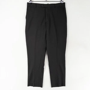 Pantalones de vestir Giorgio Fiorelli para hombre 40 x 34 negros a rayas súper finos - Imagen 1 de 9