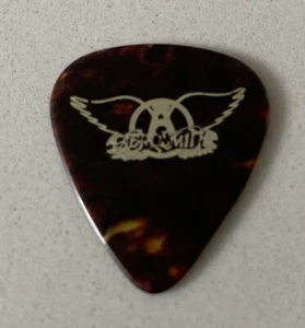 AEROSMITH Jimmy C Crespo GITARRENPLEKTREN Vintage Tour ausgestellt authentisch - Bild 1 von 2