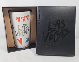 Starbucks LAS VEGAS 777 Collectible Coffee Ceramic Travel Tumbler 12oz 2021 - Picture 1 of 13
