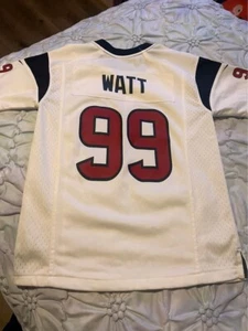 Nike Houston TEXANS JJ Watt J.J. White Red Playoffs AFC Small YOUTH Jersey - Picture 1 of 3
