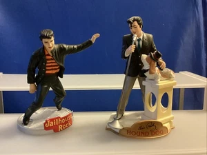 2 Elvis Presley Christmas Ornaments 4.5” Jailhouse Rock & Hound Dog - Lot #F445 - Picture 1 of 1