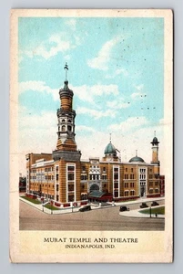Indianapolis IN-Indiana, Murat Temple & Theatre, c1928 Antique Vintage Postcard - Picture 1 of 2