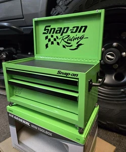 GREEN CUSTOM U.S. US General Mini Toolbox Harbor Freight Tool Box Kobalt Snap-on - Picture 1 of 5