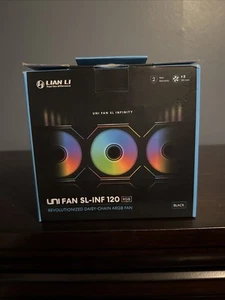 Lian Li Black 120mm UNI Fan SL-INF 120 RGB Infinity Mirror ARGB Fan - Photo 1/4