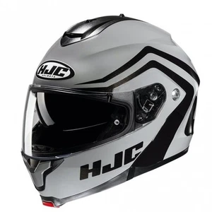 Casco de motocicleta HJC C91N abatible/modular NEPOS (2206) - gris/negro (mate) - Imagen 1 de 3