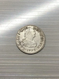 1798 Messico Mo Spagna 1/2 vero argento ottime condizioni!  - Foto 1 di 7