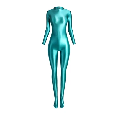 Mujeres Sexy Monos Brillantes Body Brillante Gato Mono Leotardos Mono Foto 1 de 4