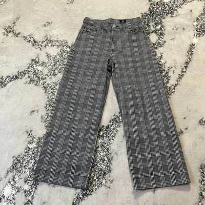 Pantalón corto AG Adriano Goldschmied The Etta espiga talla 25R negro blanco Foto 1 de 4