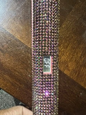 New Blingy Multicolor Crystal Fast Heating Flat Iron - Image 1 of 4