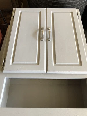 Cabinet, Wall-Mounted, Gray, Vintage - Image 1 of 4