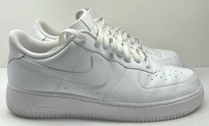 Nike Air Force 1 Low Men's Size 12 Triple White Athletic Sneakers CW2288-111 - Picture 1 of 8