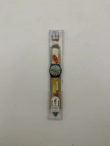 Swatch Watch Sessione GN141 1994 Standard Gents Nuovo Vecchio Stock - Foto 1 di 5