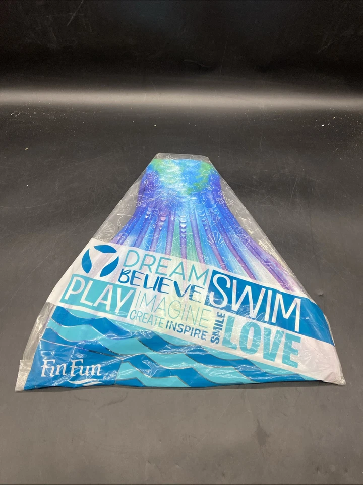 FinFun Fantasy Cola de Sirena Azul/Púrpura Juvenil Talla Pequeña Nuevo * Foto 1 de 4