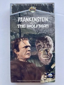 Frankenstein Meets The Wolfman (VHS, 1943) Classic Universal Horror Monster Film - Foto 1 di 3