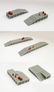 Outland Models Modelleisenbahn Miniatur Plattform / Laderampe mit Waren Spur Z - Bild 1 von 4