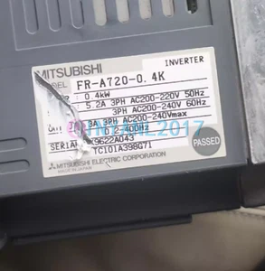 1PCS USED Mitsubishi Inverter FR-A720-0.4K - Picture 1 of 5