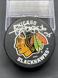 Tony Esposito Signed Vintage Puck Hockey NHL Autograph Chicago Black Hawks JSA
