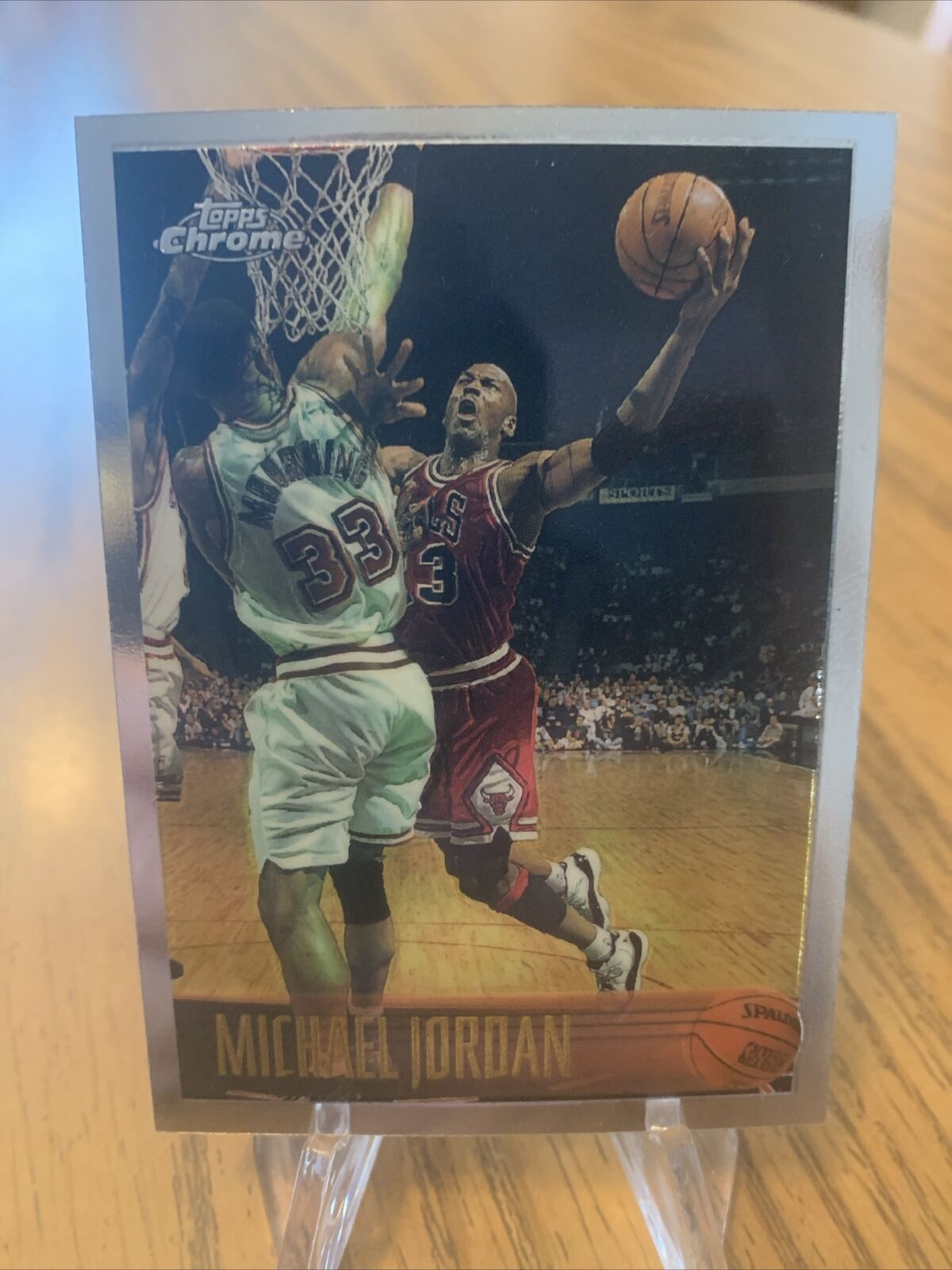 1996 TOPPS CHROME #139 MICHAEL JORDAN BULLS HOF