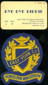 EAST YORK C.I. OLD FELT CREST - Picture 1 of 1
