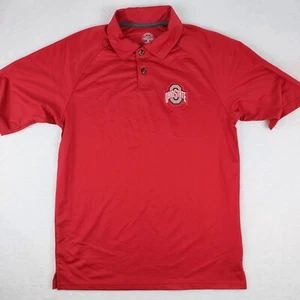 Ohio State Buckeyes Polo Shirt Mens Small S 34/36 Short Sleeve Solid Red Knights - Picture 1 of 11