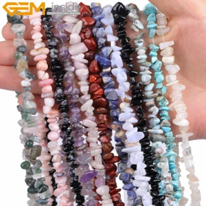 Freeform Chips Natural Gemstones Beads For Jewelry Making 34"/15" Bulk 7-8mm - Picture 1 of 297