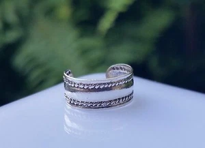 Plain Rope Silver Ear Cuff - 171A2 - 925 Real Sterling Silver - Picture 1 of 1