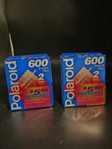 Vtg Polaroid 600 HD Film 2 packs 20 per pack Expired 1998 New sealed  - Picture 1 of 1