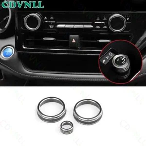 For Toyota Highlander 2020-2022 Black Alloy Console AC Knob Button Cover Trim 3* - Imagen 1 de 5