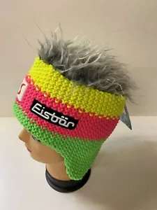 Eisbär Star Cocker Mütze SP grün-pink-gelb Herren Damen Skimütze Wollmütze - Bild 1 von 2