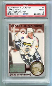 2000-01 Finnish Cardset Next Generation 1 Mikko Koivu RC Rookie Card PSA 9 Mint - Picture 1 of 2