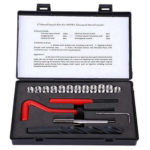 Kit di riparazione filettature M10x1, 17 pezzi. Manicotto filettato, set (S4W) - Immagine 1 di 1