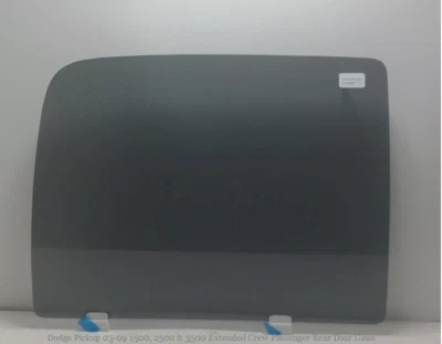 Fits: Dodge Pickup 1500 07-08 Extended Crew/Mega Cab Passenger Rear Door Glass Foto 1 de 2