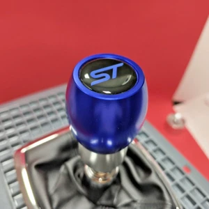 BLUE WEIGHTED ST SPORT ALUMINUM SHIFT GEAR KNOB for FOCUS MK2 MK3 MK4 RS FIESTA - Picture 1 of 7