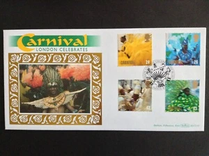 GB Benham 1998 Carnivals Set on London Carnival First Day Cover Notting Hill SHS - Picture 1 of 1