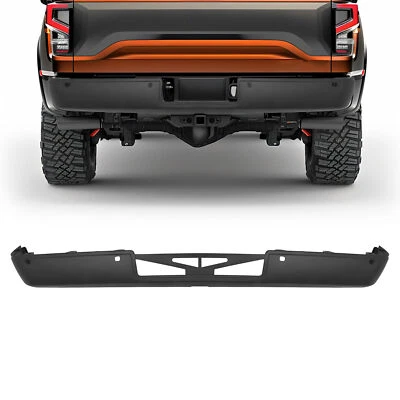 New Rear Bumper Cover w/Sensor Hole For Nissan Titan XD 2016-2021 Matte Black - Image 1 of 4