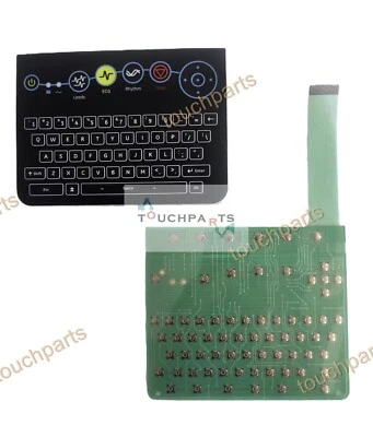 EKG Keypad Membrane / Button Film for GE Healthcare MAC 2000 EKG ECG , SET OF 2 - Image 1 of 3