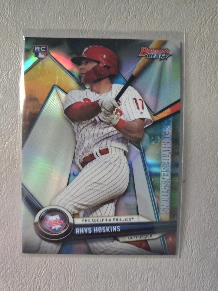 2018 Bowmans Best Rhys Hoskins RC Neophyte Sensations Refractor Insert #NS-RH - Image 1 of 2