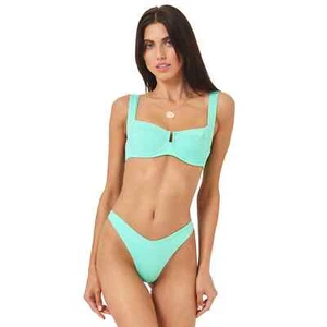 L*Space Camellia-Cabana Bikini Top & Bottom Set Bright Teal Blue S NWT - Picture 1 of 12