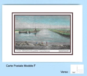 CP F 13350 CARTE POSTALE DESSIN 2 filets marron 13 PORT SAINT LOUIS DU RHONE