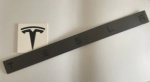 Fits Tesla Model 3 Front & Rear Badge Lettering Facelift Matte Black - Picture 1 of 1