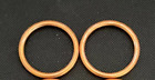 Set of 2 45mm OD Copper Type  Exhaust Gaskets  For Yamaha TDM 850 1991-2002