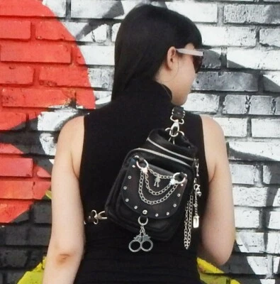 HANDS FREE BAG - "Take No Prisoners"-LEATHER BAG - CONCEALED CARRY - WEAR 8 WAYS - Image 1 of 4